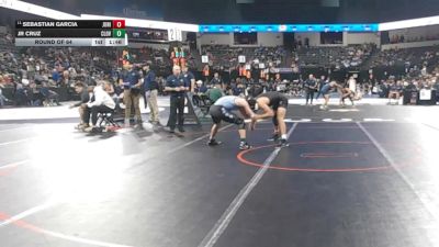 157 lbs Round Of 64 - Sebastian Garcia, Junipero Serra (CC) vs Jr Cruz, Clovis North (CS)