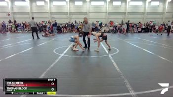 80 lbs Round 2 (6 Team) - Dylan Deck, The Wrestling Mill vs Thomas Block, Forge