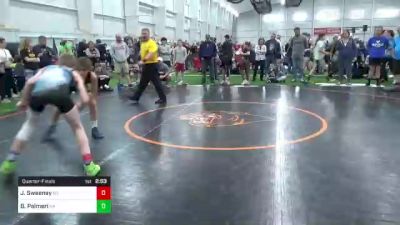 S-102 lbs Quarterfinal - Jacob Sweeney, NY vs Bennet Palmeri, NY