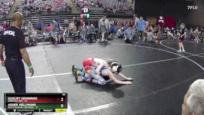 90 lbs Finals (8 Team) - Asher Hellmann, South Dakota Lightning vs August Hennings, Nebraska Red