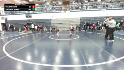 85 lbs Cons. Round 2 - Hanna Elsts, Emmett Wrestling Club vs Wisdom Perea, Team Real Life Wrestling