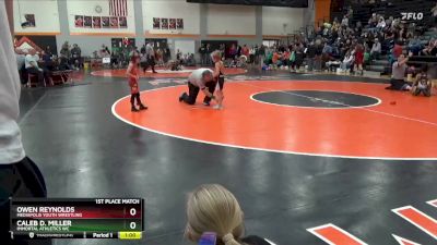 PW-6 lbs 1st Place Match - Caleb D. Miller, Immortal Athletics WC vs Owen Reynolds, Mediapolis Youth Wrestling