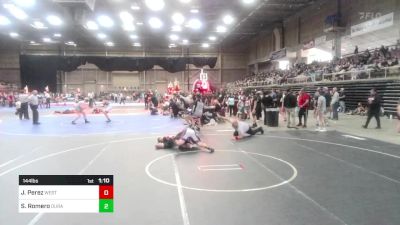 144 lbs Semifinal - Jadin Perez, Westside WC vs Samuel Romero, Duran WC