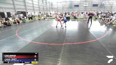 94 lbs Placement Matches (8 Team) - Case Bridge, Team Indiana vs Cason Craft, Oklahoma Outlaws Red