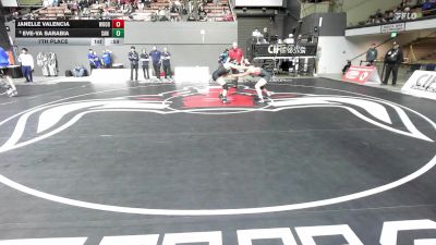 115 lbs 7th Place - Janelle Valencia, Woodlake vs Eve-Va Sarabia, San Luis Obispo