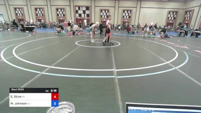 138 lbs Round Of 32 - Stephen Stine, Pa vs Mason Johnson, Nj