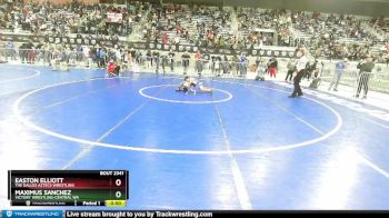 49 lbs 3rd Place Match - Easton Elliott, The Dalles Aztecs Wrestling vs Maximus Sanchez, Victory Wrestling-Central WA