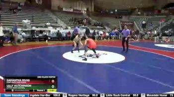 124 lbs 3rd Place Match - Lilly Hutchinson, Little Rock Central vs Samantha Rivas, Fort Smith Northside