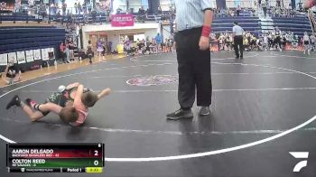 70 lbs Round 1 (8 Team) - Aaron Delgado, Backyard Brawlers Red vs COLTON REED, MF Savages