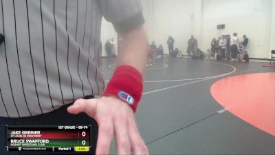 68-74 lbs Round 1 - Jake Greiner, St Louie De Montfort vs Bruce Swafford, Hobart Wrestling Club