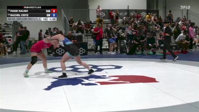 Senior Women Freestyle FS - 62 lbs Champ. Round 1 - Paige Kalish, Florida vs Rachel Critz, Surfside X Wrestling