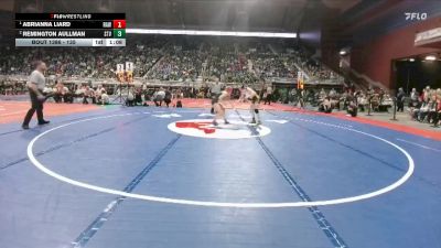 135 lbs 1st Place Match - Abrianna Liard, Rawlins vs Remington Aullman, Star Valley