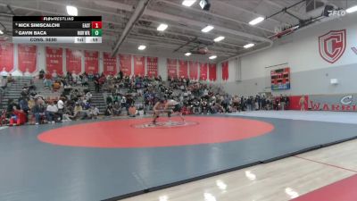 144 lbs Cons. Semi - Nick Siniscalchi, Denver East vs Gavin Baca, Rocky Mountain