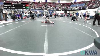 43 lbs Quarterfinal - Brantley Lynn, Lexington Wrestling Club vs Wyatt McCrary, Weatherford Youth Wrestling