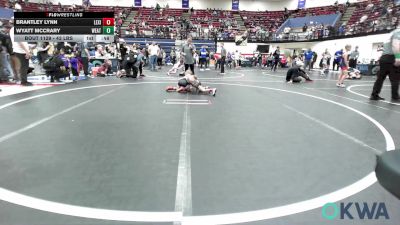 43 lbs Quarterfinal - Brantley Lynn, Lexington Wrestling Club vs Wyatt McCrary, Weatherford Youth Wrestling