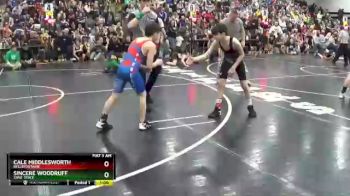 87 lbs Quarterfinal - Sincere Woodruff, Zane Trace vs Cale Middlesworth, Bellefontaine