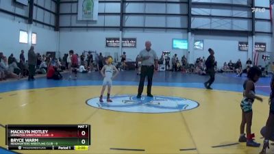 45 lbs Semis (4 Team) - Bryce Warm, HEADHUNTERS WRESTLING CLUB vs Macklyn Motley, LEXINGTON WRESTLING CLUB