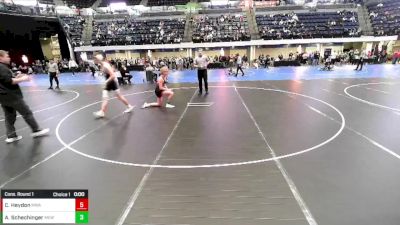 7th - 8th grade - 148 Cons. Round 1 - Cael Heydon, Moen Wrestling Academy vs Asher Schechinger, Moyer Elite Wrestling