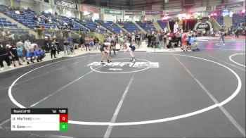 123 lbs Round Of 16 - Uriah Martinez, Alamosa vs Ryker Goss, LAW Wrestling