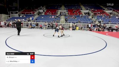 138 lbs Rnd Of 16 - Alex Braun, MN vs Jason Worthley, UT