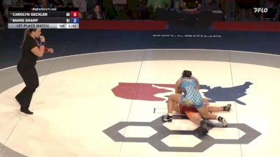120 lbs 1st Place Match - Carolyn Geckler, OH vs Marie Sharp, NJ