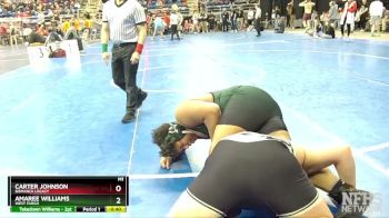 285 lbs Cons. Round 3 - Amaree Williams, West Fargo vs Carter Johnson, Bismarck Legacy