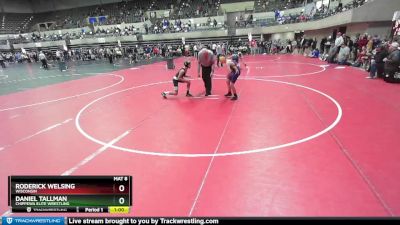 105 lbs Cons. Round 1 - Daniel Tallman, Chippewa Elite Wrestling vs Roderick Welsing, Wisconsin