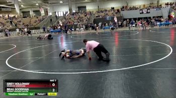 70 lbs Semifinal - Grey Holloway, Wildcats Wrestling vs Beau Goodman, Minion Training Center