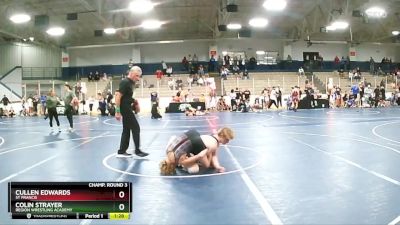 119 lbs Champ. Round 3 - Cullen Edwards, St Francis vs Colin Strayer, Region Wrestling Academy