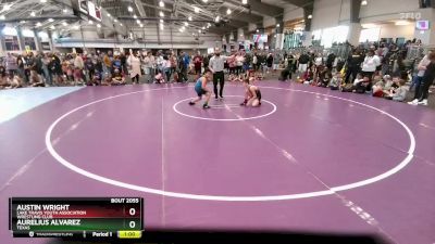 100 lbs Champ. Round 1 - Aurelius Alvarez, Texas vs Austin Wright, Lake Travis Youth Association Wrestling Club