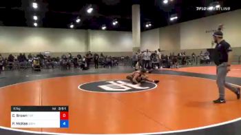 57 kg Consolation - Connor Brown, Tiger Style Wrestling Club vs Patrick McKee, Gopher Wrestling Club - RTC