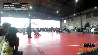 62 lbs Rr Rnd 2 - Autumn Brigge, Mojo Mulisha 12u vs Kynslee Church, Team Tulsa Girls NDT