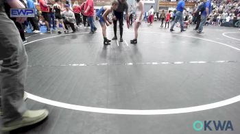 85 lbs Round Of 16 - Prezlee Clay, Carl Albert vs Adam Keller, Bridge Creek Youth Wrestling