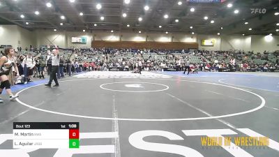 115 lbs Round Of 16 - Makenzie Martin, Nebraska Wrestling Academy vs Lauren Aguilar, Junipero Serra