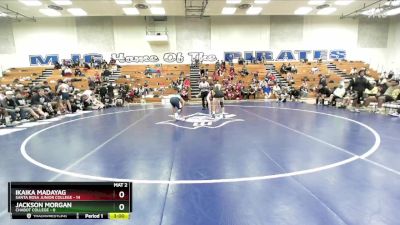 157 lbs Quarters & 1st Wb (16 Team) - Jackson Morgan, Chabot College vs Ikaika Madayag, Santa Rosa Junior College