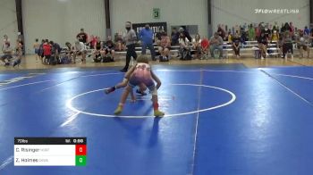 70 lbs Quarterfinal - Colton Risinger, North Desoto vs Zayde Holmes, Okwa