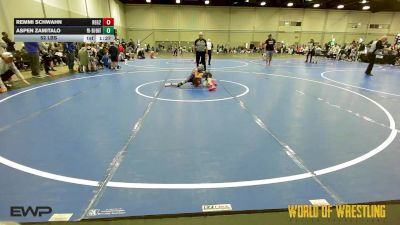52 lbs Quarterfinal - Remmi Schwahn, Regulators 9U 2 vs Aspen Zamitalo, Potentially Dangerous