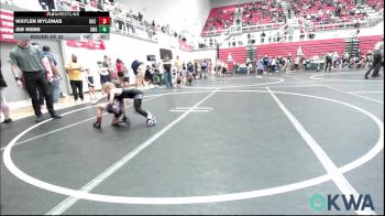 52 lbs Round Of 32 - Waylen Mylonas, OKC Saints Wrestling vs Jeb Webb, Shelton Wrestling Academy