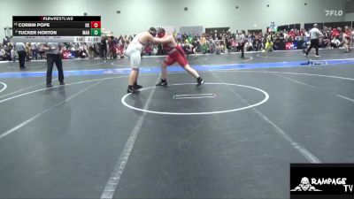 265 lbs Quarterfinal - Corbin Pope, Hoxie Kids vs Tucker Horton, Manhattan