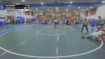 132 lbs 1st Place Match - Jayden Plata, Downey vs Liam Qureshi, Fountain Valley