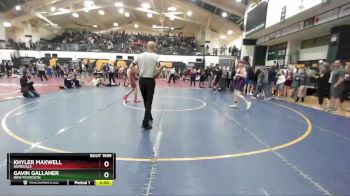 115 lbs Semifinal - Gavin Gallaher, New Plymouth vs Khyler Maxwell, Homedale