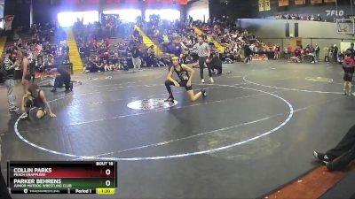 115/129 Cons. Round 1 - Collin Parks, Peach Grapplers vs Parker Behrens, Junior MatDog Wrestling Club