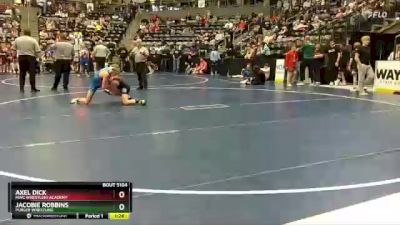 100 lbs Champ. Round 1 - Jacobie Robbins, Purler Wrestling vs Axel Dick, MWC Wrestling Academy