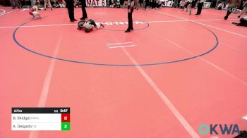 67 lbs Semifinal - Bryce Skidgel, Pawnee Peewee Wrestling vs Aaron Delgado, Tuttle Wrestling