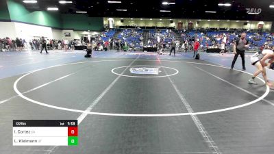 132 lbs Round Of 16 - Isaiah Cortez, CA vs Layne Kleimann, UT