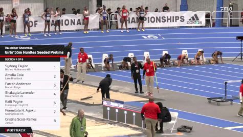 Girls' 55m Hurdles Prelims Heat 4