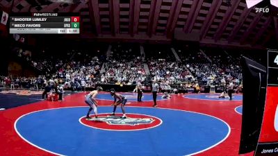 4A-138 lbs Champ. Round 1 - Meco Favors, St Pius X School vs Shooter Lumley, Jones County