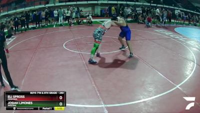 250 lbs Round 1 - Eli Spross, Montana vs Josiah Limones, Arizona