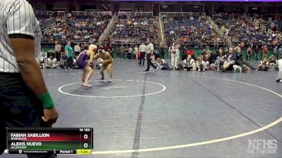 1A 150 lbs Quarterfinal - Fabian Sabillion, Rosewood vs Alexis Nuevo, Alleghany