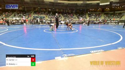 55 lbs Round Of 16 - Roman Carter, Mat Demon Wrestling Club vs Boston Blakely, Alber Athletics